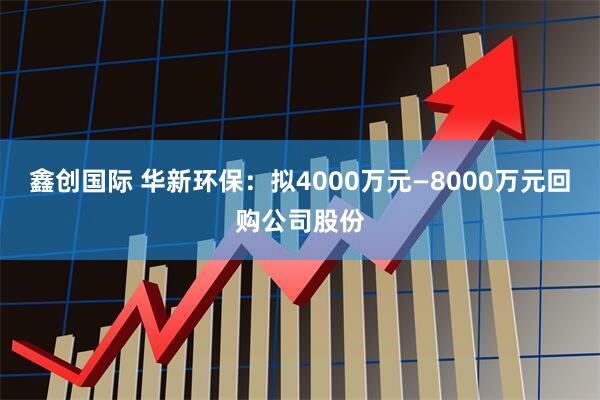 鑫创国际 华新环保：拟4000万元—8000万元回购公司股份
